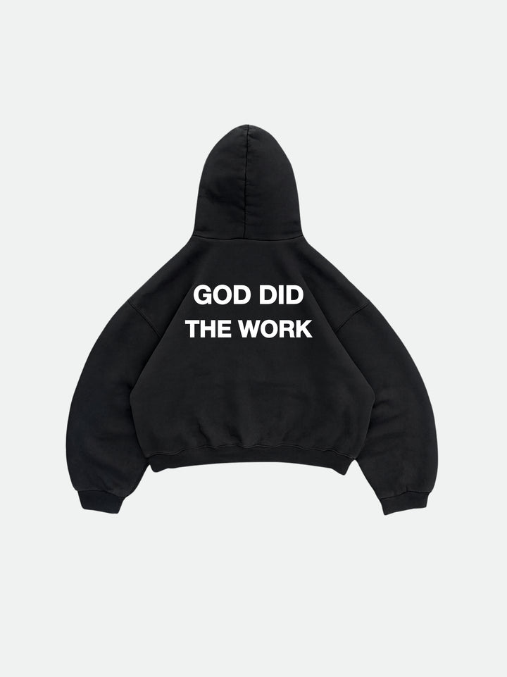 GOD DID THE WORK HOODIE / BLACK