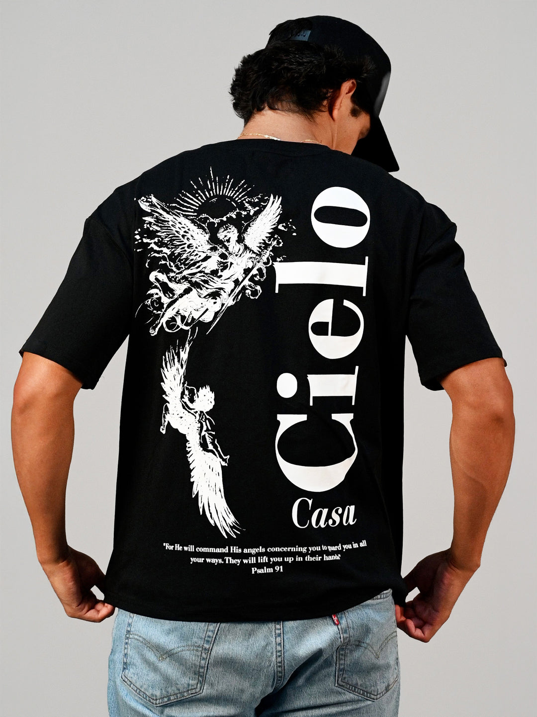 PSALM 91 TEE / BLACK