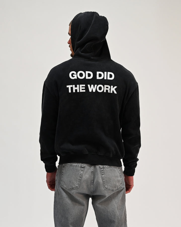 GOD DID THE WORK HOODIE / BLACK